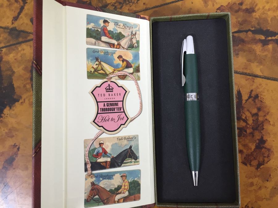 JUST ADDED - Set Of (3) NEW Ted Baker London Men's Ballpoint Pens And (2) NEW Ted Baker Brogues Lined Notebooks [Photo 13]