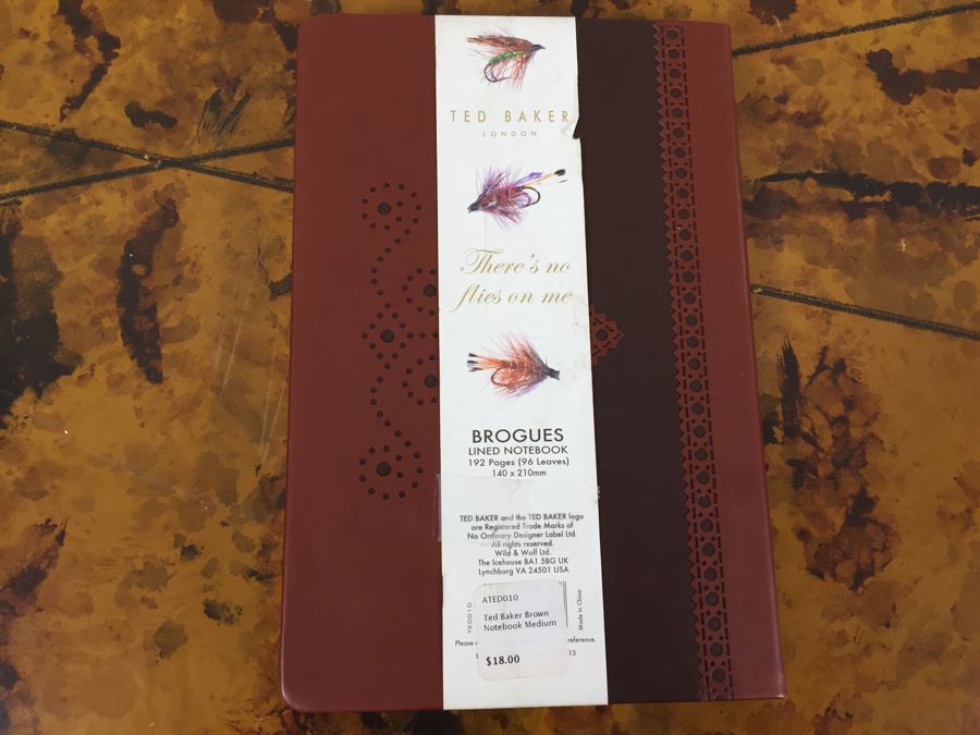 JUST ADDED - Set Of (3) NEW Ted Baker London Men's Ballpoint Pens And (2) NEW Ted Baker Brogues Lined Notebooks [Photo 5]
