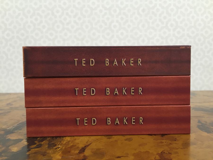 JUST ADDED - Set Of (3) NEW Ted Baker London Men's Ballpoint Pens And (2) NEW Ted Baker Brogues Lined Notebooks [Photo 7]
