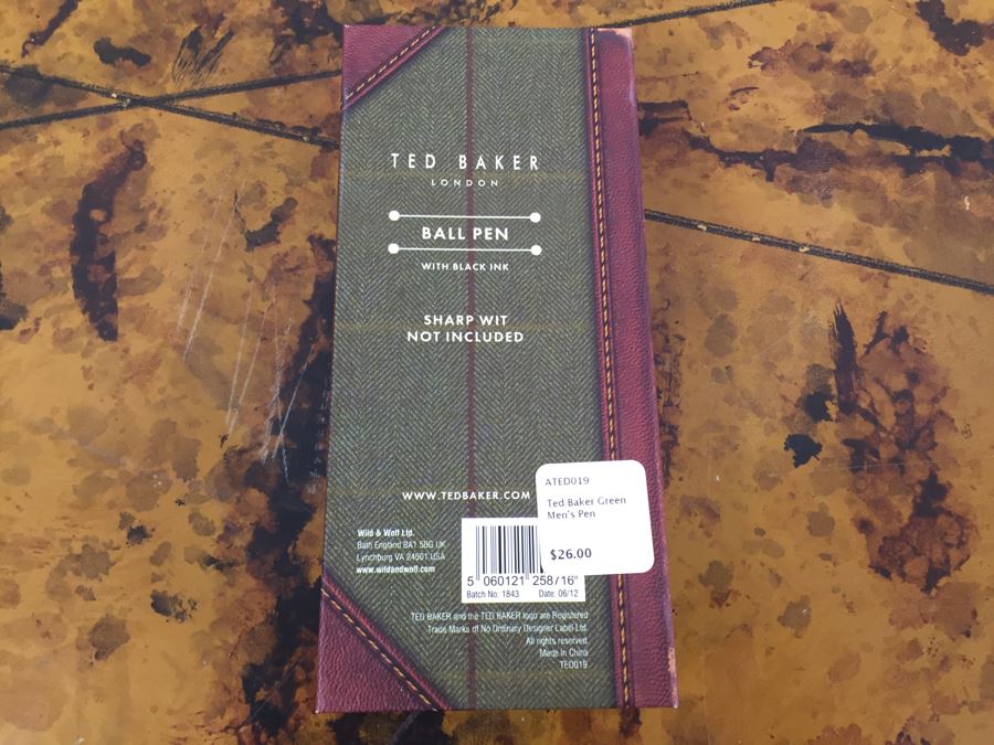 JUST ADDED - Set Of (3) NEW Ted Baker London Men's Ballpoint Pens And (2) NEW Ted Baker Brogues Lined Notebooks [Photo 11]