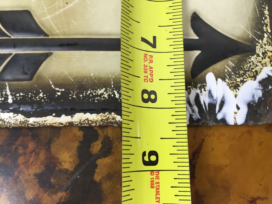 JUST ADDED - Vintage Enamel Number 67 Sign 8' X 8' [Photo 6]