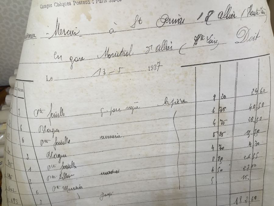 JUST ADDED - NEW Stoneware Crock Style Pot Filled With Vintage Style Hand Dyed Artists' Paper Documents Monahan Papers - See Photos [Photo 9]