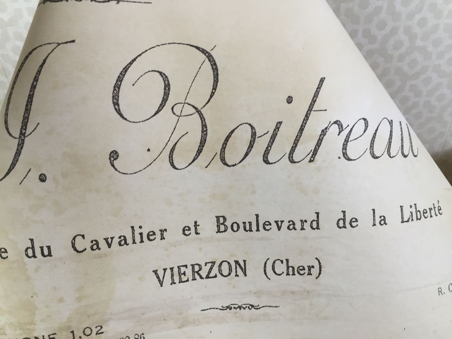 JUST ADDED - NEW Stoneware Crock Style Pot Filled With Vintage Style Hand Dyed Artists' Paper Documents Monahan Papers - See Photos [Photo 8]