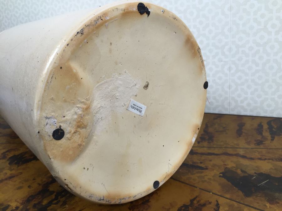 JUST ADDED - NEW Stoneware Crock Style Umbrella Stand Filled With (7) New Umbrellas [Photo 7]