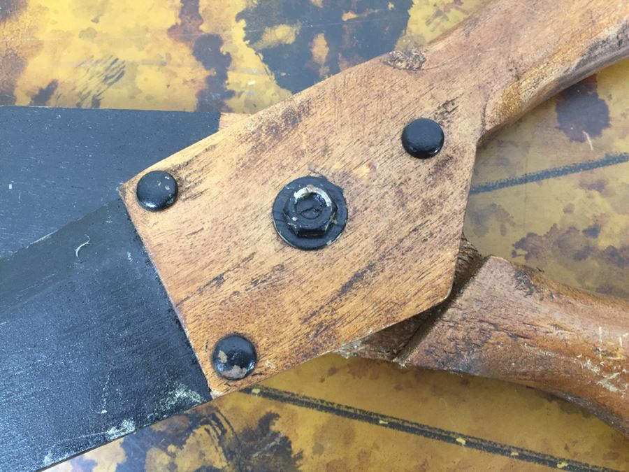 JUST ADDED - Decorative Faux Wooden Scissors, Tall Footed Glass Jar With Lid Filled With Fabric Wound Around Wooden Spools And Rope (Retails Over $400) [Photo 17]