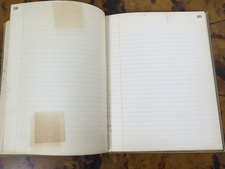 JUST ADDED - Vintage Record Keeping Book, (12) NEW Gift Tag Sets And Ribbon And White Ceramic Container [Photo 7]