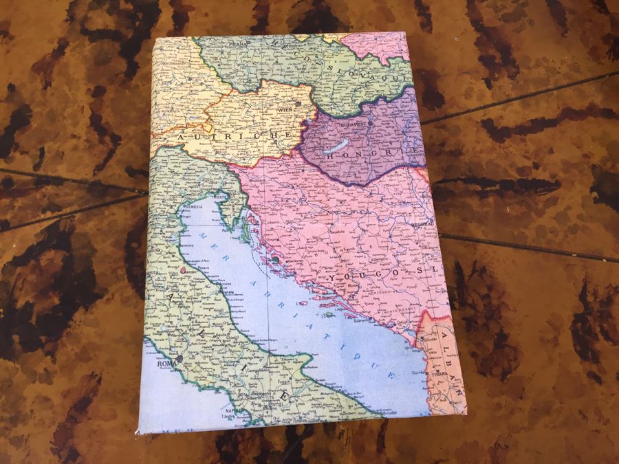 JUST ADDED - Vintage Mini World Globe, (4) Vintage Books With Map Bookcovers And Set Of (2) New Paper Packs [Photo 15]