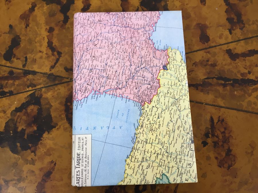 JUST ADDED - Vintage Mini World Globe, (4) Vintage Books With Map Bookcovers And Set Of (2) New Paper Packs [Photo 4]