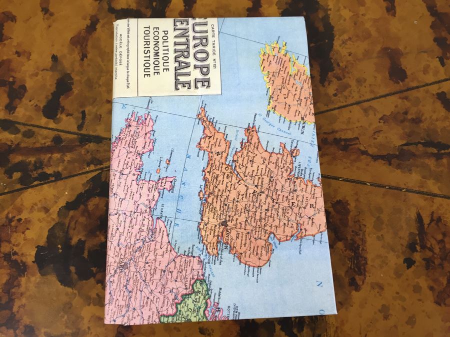 JUST ADDED - Vintage Mini World Globe, (4) Vintage Books With Map Bookcovers And Set Of (2) New Paper Packs [Photo 7]