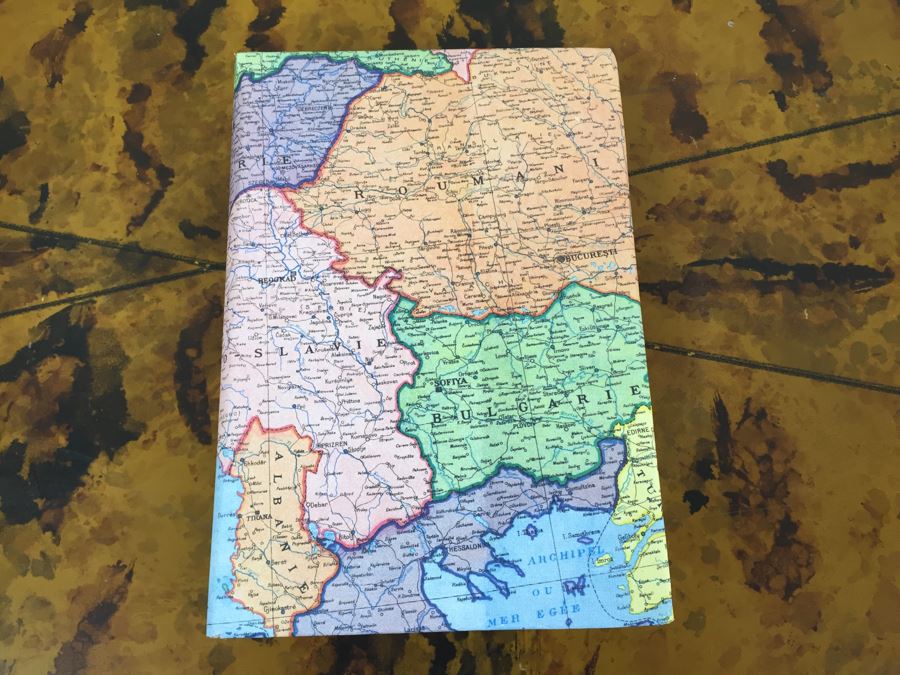 JUST ADDED - Vintage Mini World Globe, (4) Vintage Books With Map Bookcovers And Set Of (2) New Paper Packs [Photo 11]