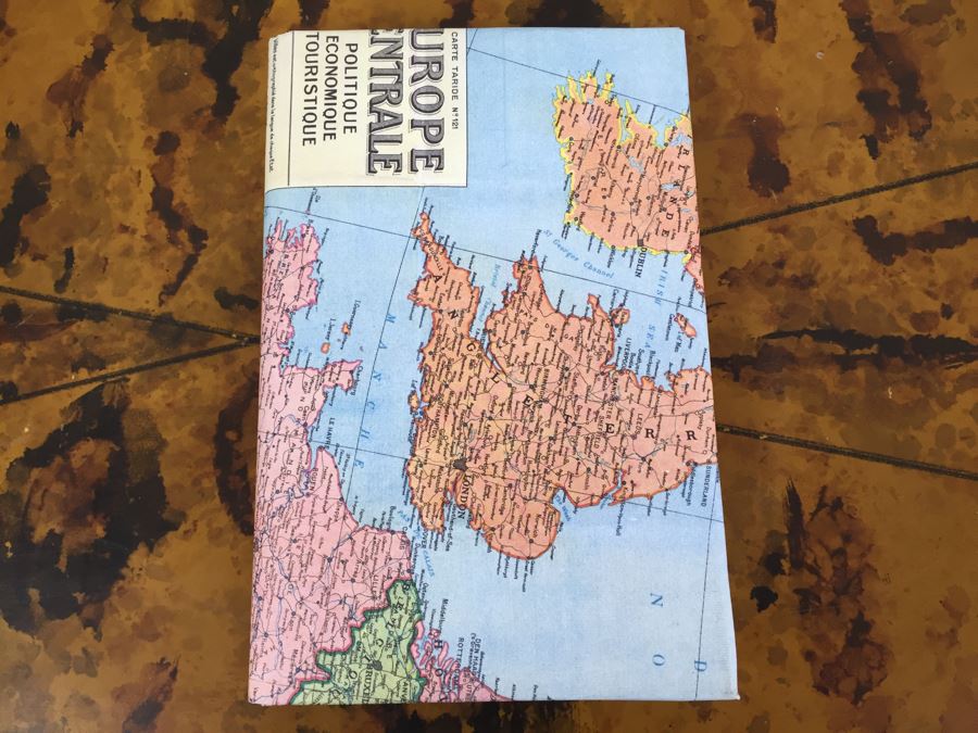 JUST ADDED - Vintage Mini World Globe, (4) Vintage Books With Map Bookcovers And Set Of (2) New Paper Packs [Photo 3]