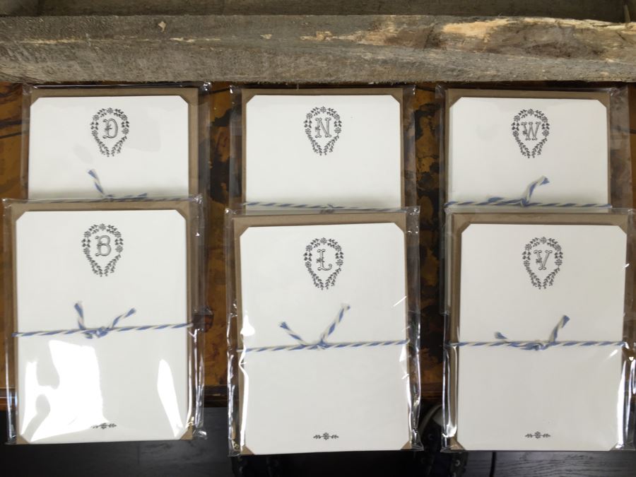 Wooden Crate Wall Shelf With Over 30 New Monogram Cards From Austin Press [Photo 3]