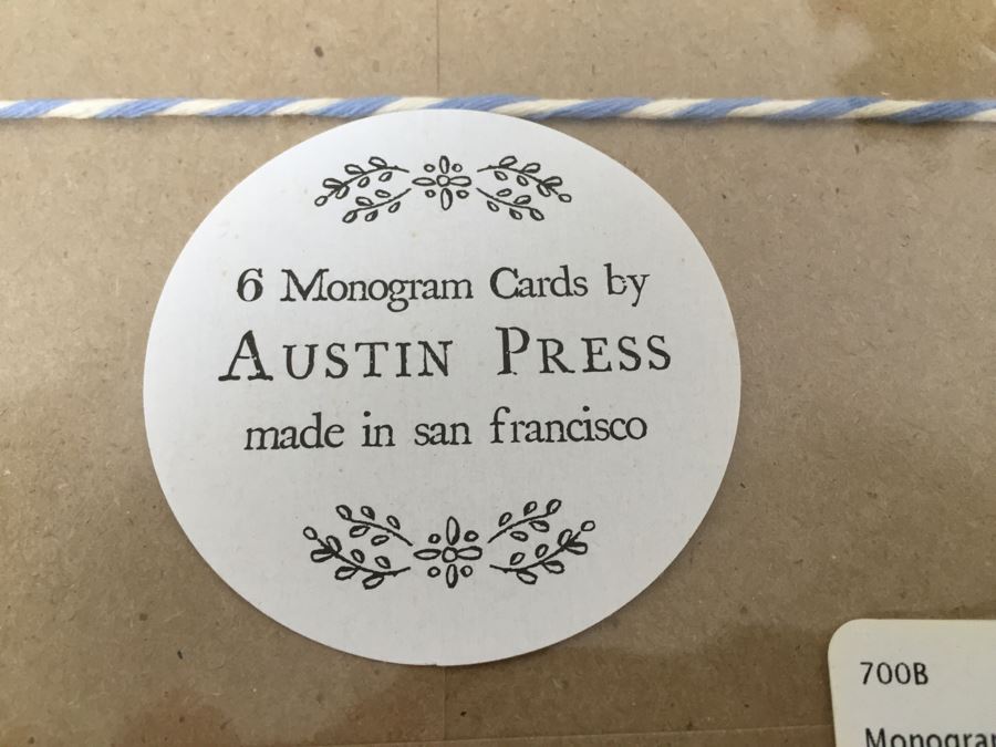 Wooden Crate Wall Shelf With Over 30 New Monogram Cards From Austin Press [Photo 5]