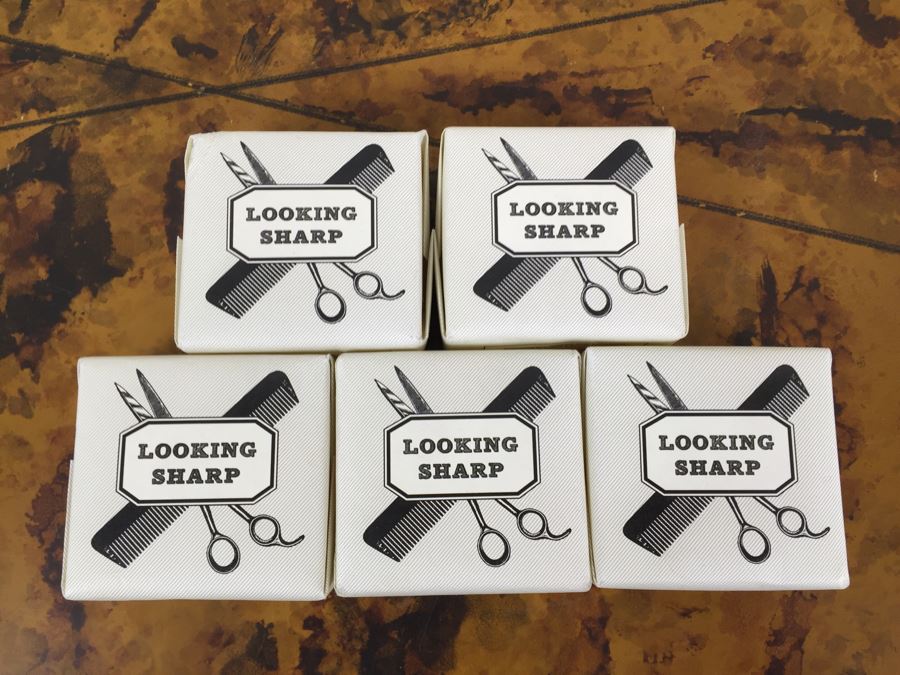 JUST ADDED - (3) New Sideshow Press Safety Matches, (2) New Bird Print Matches, (5) New Oatmeal Soap Bars, (2) Glass Bowls And Pool Boy Doorbell [Photo 17]