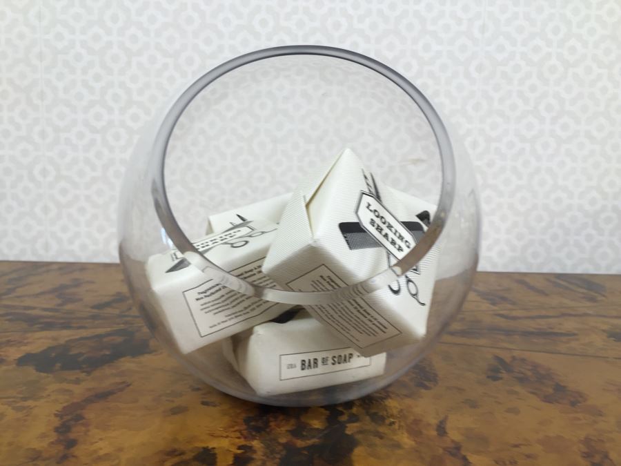 JUST ADDED - (3) New Sideshow Press Safety Matches, (2) New Bird Print Matches, (5) New Oatmeal Soap Bars, (2) Glass Bowls And Pool Boy Doorbell [Photo 16]