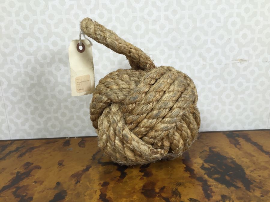 Contemporary Woven Basket 20.5'W And Large Rope Ball [Photo 5]