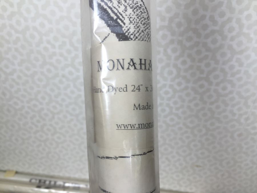 Polished Metal Tray With Rope Handles, Large Jar With Rope Handle And Lot Of (9) New Vintage Style B&W Posters [Photo 15]