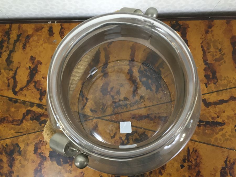 Polished Metal Tray With Rope Handles, Large Jar With Rope Handle And Lot Of (9) New Vintage Style B&W Posters [Photo 11]