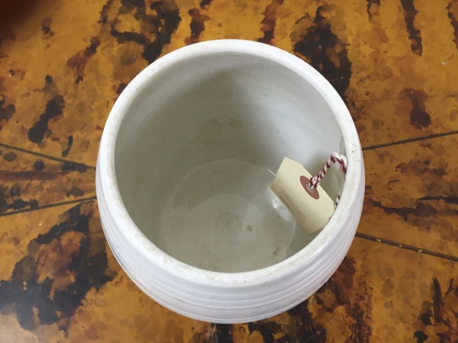 Wooden Display Box With Figures 10'W X 11'H X 4'D And Ceramic Jar Sago 6'H [Photo 13]