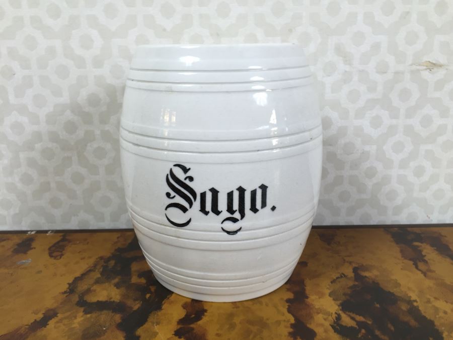 Wooden Display Box With Figures 10'W X 11'H X 4'D And Ceramic Jar Sago 6'H [Photo 12]