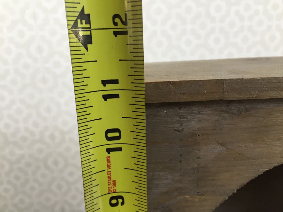 Wooden Display Box With Figures 10'W X 11'H X 4'D And Ceramic Jar Sago 6'H [Photo 9]