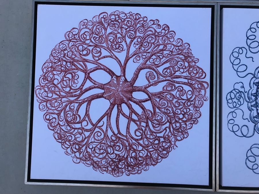 Set Of (3) Framed Canvas Prints Of Ocean Gems Retails $140 [Photo 3]