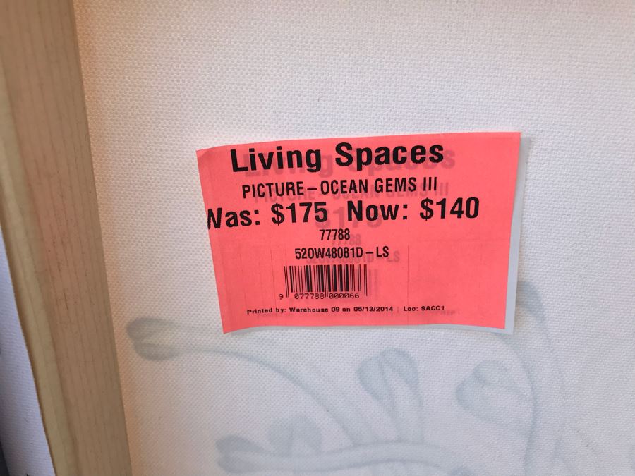 Set Of (3) Framed Canvas Prints Of Ocean Gems Retails $140 [Photo 7]