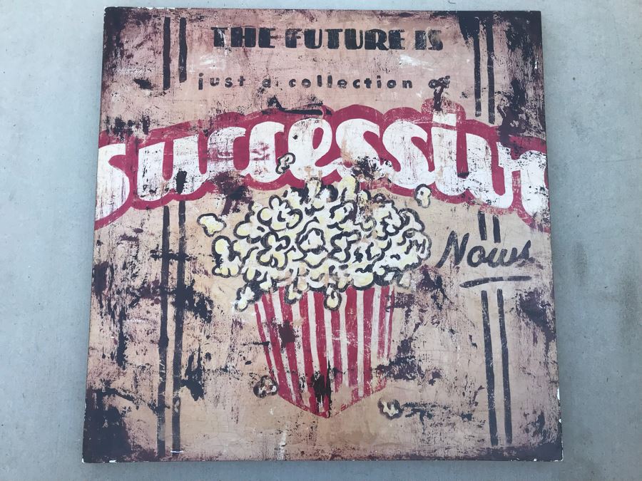 Canvas Print With Popcorn 36' X 36'