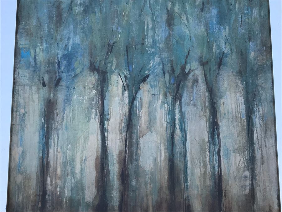 Uttermost Print Of Abstract Trees In Silver Frame 46.5' X 46.5' [Photo 3]