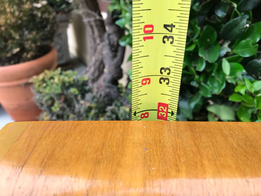 JUST ADDED - Fabulous Art Deco ROOS Chests Cedar Hope Chest With Rare Top Mounted Compartments With Clock (Clock Needs Rewiring) 43'W X 17'D X 32'H [Photo 27]