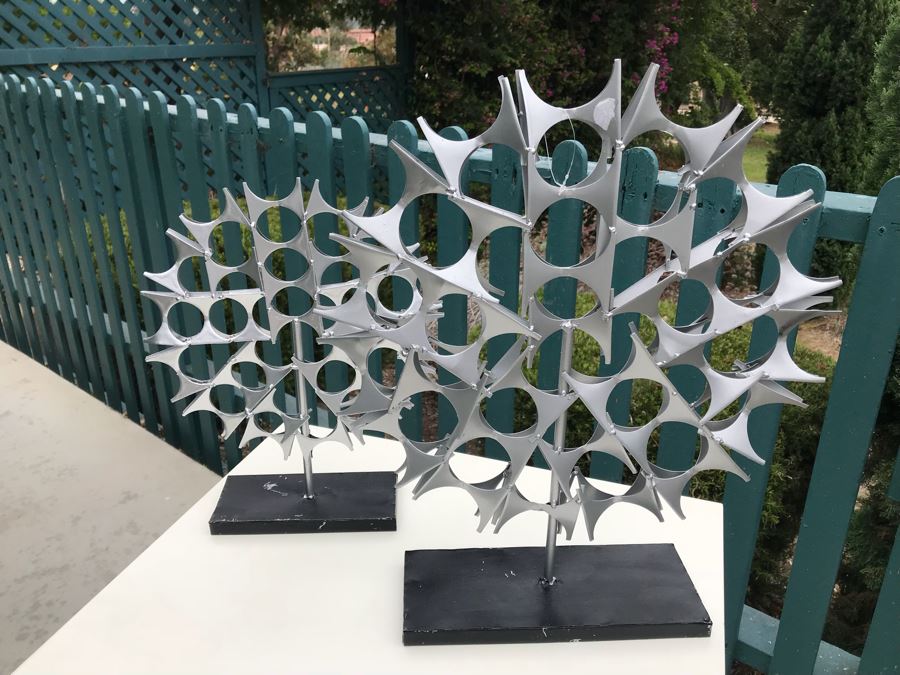JUST ADDED - Pair Of Metal Sculptures [Photo 2]