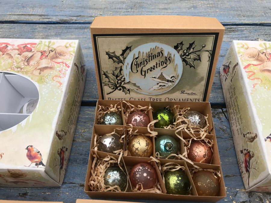 JUST ADDED - (7) NEW Glass Christmas Tree Ornaments Sets And (2) NEW Glass Christmas Tree Ornament Sets [Photo 2]