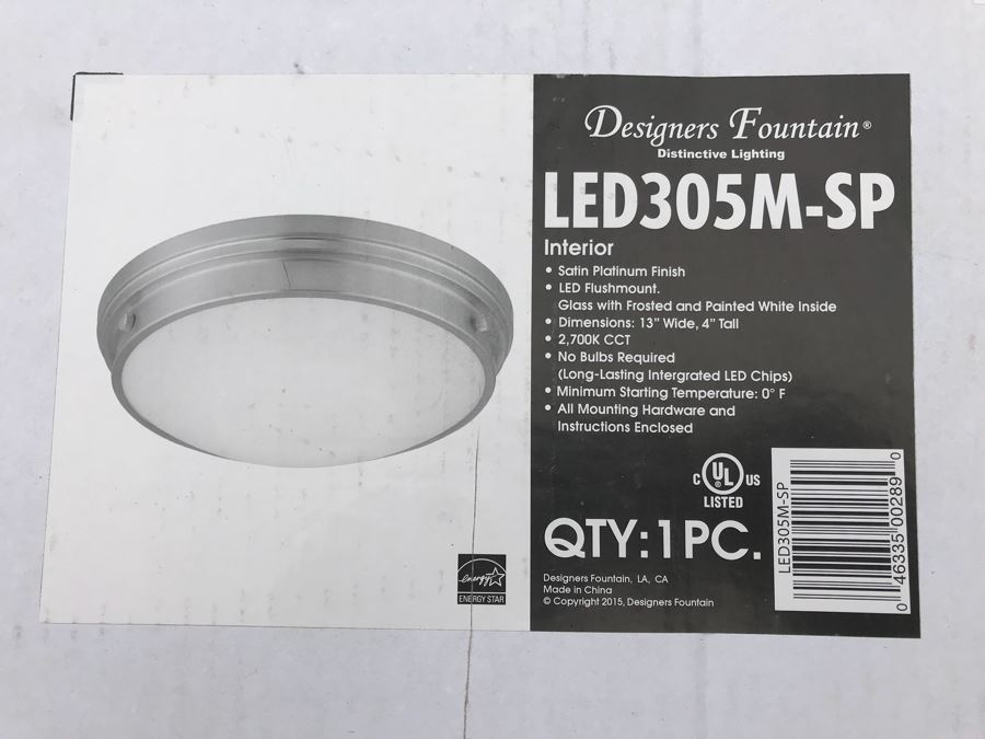 JUST ADDED - NEW Designer Fountain Interior Flush Mounted Lighting Fixture [Photo 2]