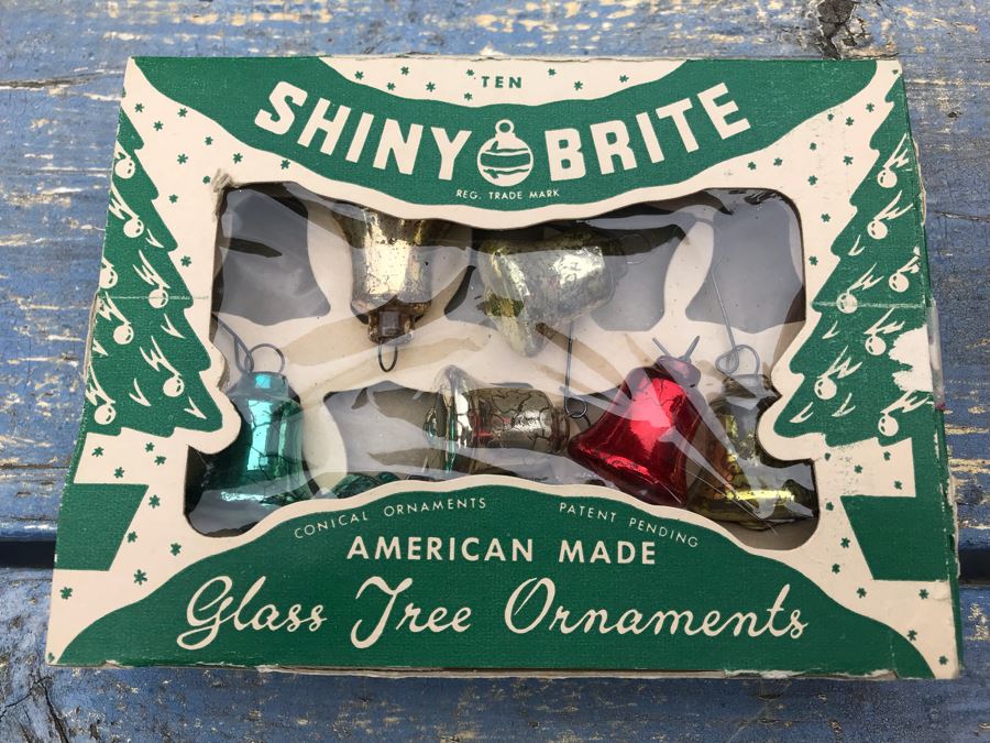 JUST ADDED - Vintage Glass Christmas Tree Ornaments With Some Boxes Mainly Shiny Brite [Photo 23]