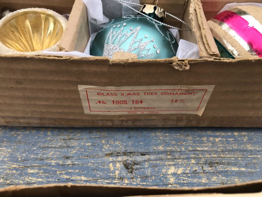 JUST ADDED - Vintage Glass Christmas Tree Ornaments With Some Boxes Mainly Shiny Brite [Photo 22]