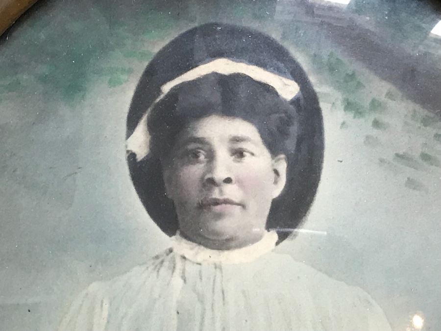 JUST ADDED - Vintage Photograph In Metal Frame With Convex Glass [Photo 2]