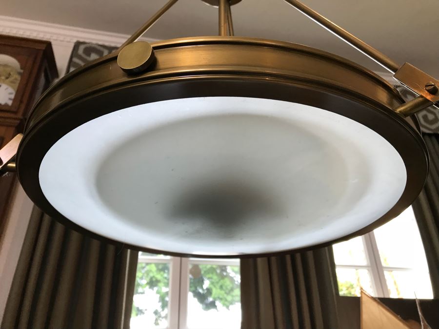 JUST ADDED - 21.5' Brass Chandelier Light Fixture Retails $300 [Photo 5]