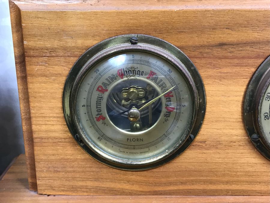 JUST ADDED - Collection Of Various Sailing Trophies (2) With Barometer And Thermometer [Photo 7]