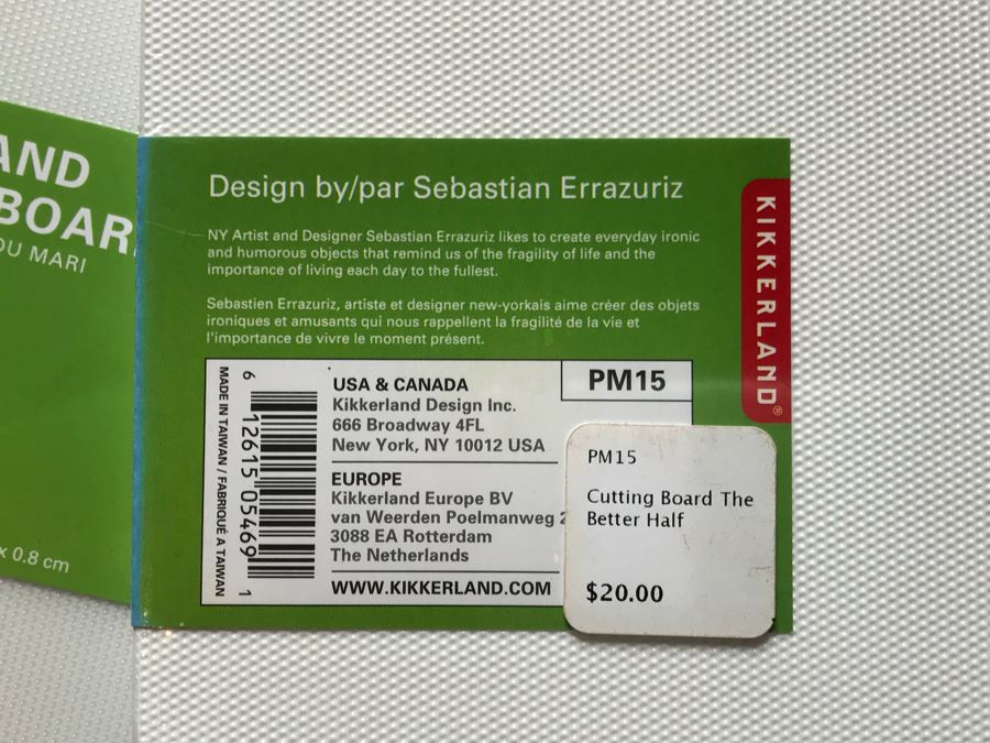 JUST ADDED - (5) NEW The Husband Chopping Boards And (1) NEW The Better Half Chopping Board Design By Sebastian Errazuriz Retails $120 [Photo 11]