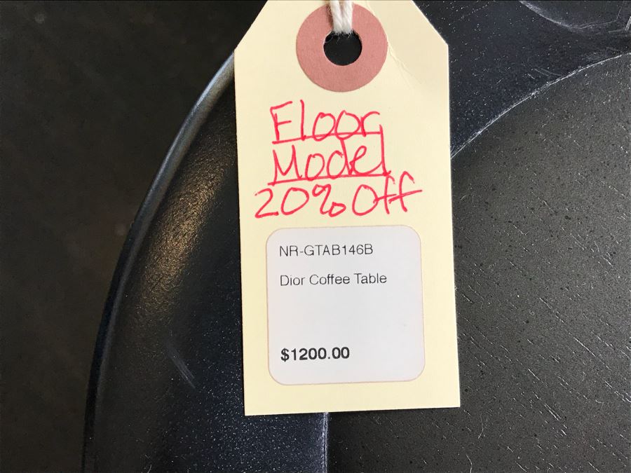 JUST ADDED - Black Dior Modern Coffee Table With Queen Anne Legs (Note Scratches On Top) Retails $960 [Photo 2]