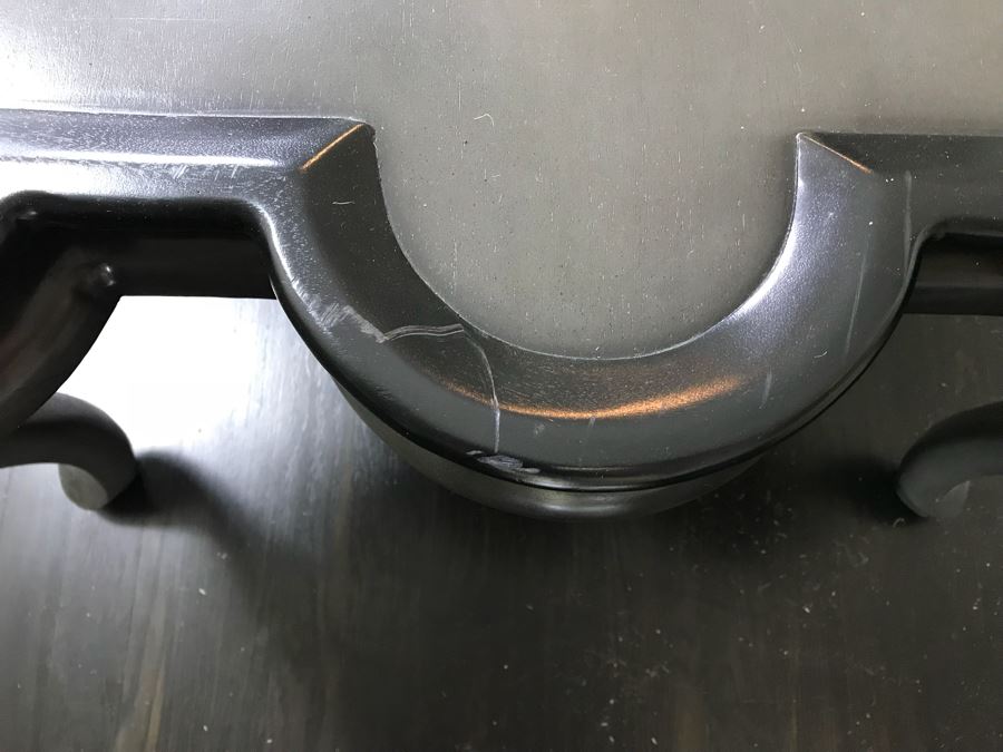 JUST ADDED - Black Dior Modern Coffee Table With Queen Anne Legs (Note Scratches On Top) Retails $960 [Photo 7]