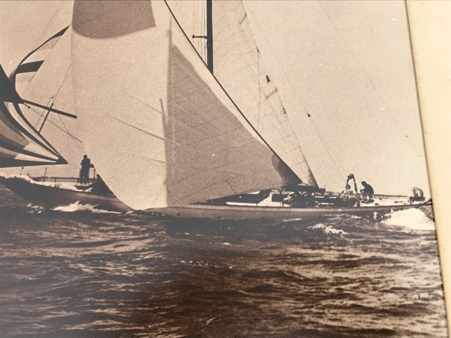 JUST ADDED - Pair Of Vintage Matted Sailing Photographs [Photo 9]