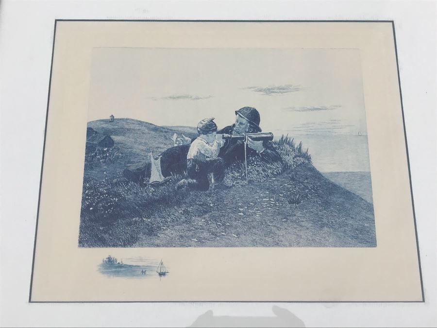 JUST ADDED - Pair Of Framed Nautical Prints 19' X 17' [Photo 3]