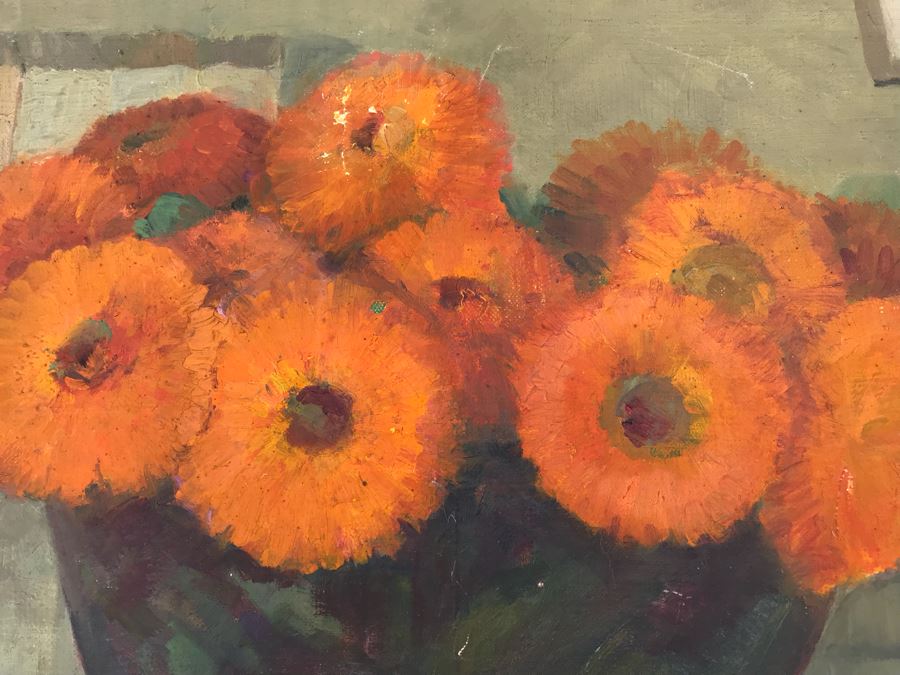 JUST ADDED - Original Still Life Oil Painting 24' X 18' (See Photo Of Back For Writing About Painting) [Photo 6]