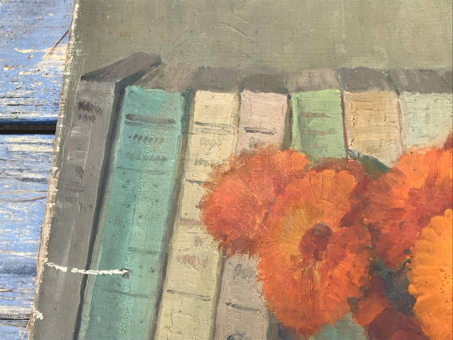 JUST ADDED - Original Still Life Oil Painting 24' X 18' (See Photo Of Back For Writing About Painting) [Photo 8]