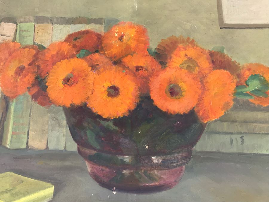 JUST ADDED - Original Still Life Oil Painting 24' X 18' (See Photo Of Back For Writing About Painting) [Photo 5]