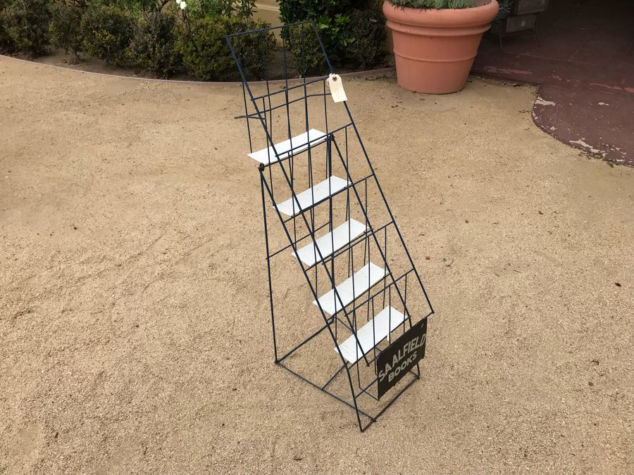JUST ADDED - SAALFIELD BOOKS Vintage Store Metal Book Display Rack [Photo 6]