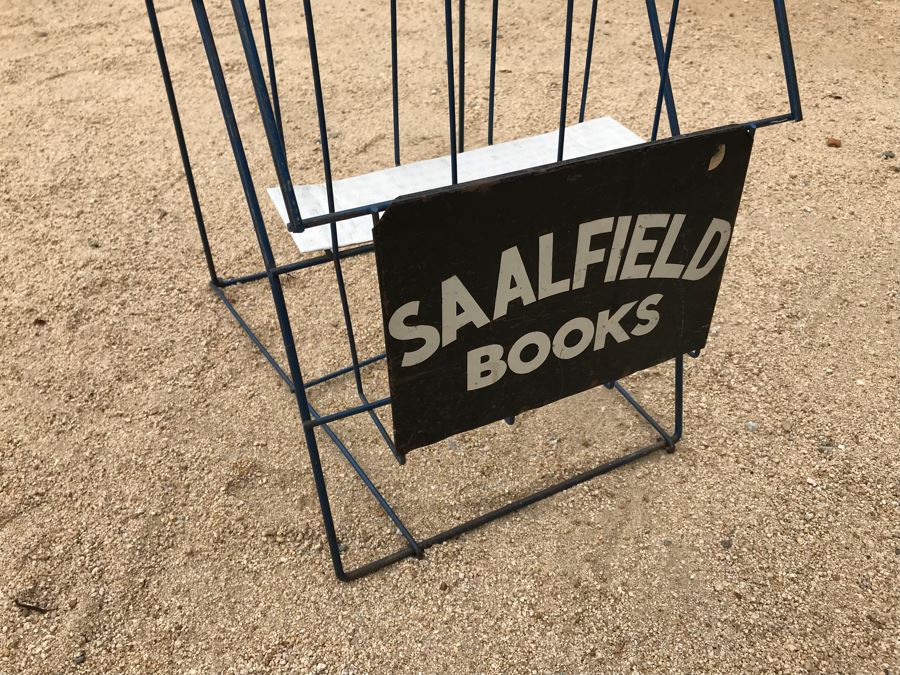 JUST ADDED - SAALFIELD BOOKS Vintage Store Metal Book Display Rack [Photo 5]
