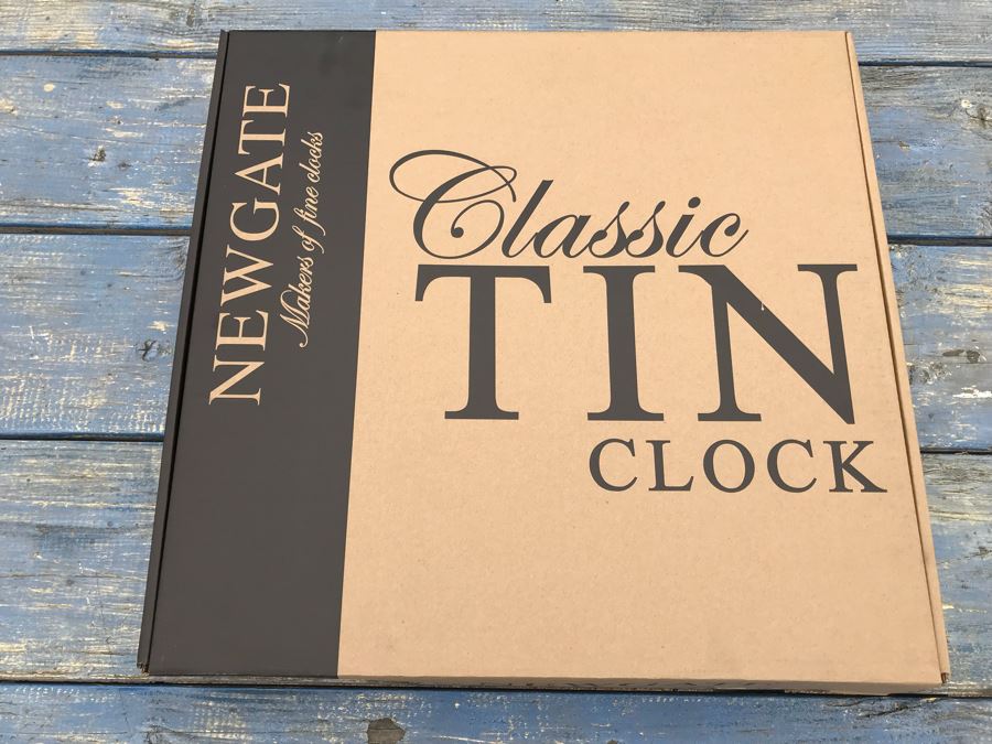 JUST ADDED - NEW Newgate Classic Tin Clock With Box  [Photo 2]