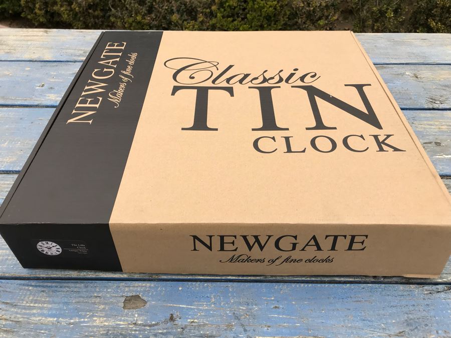 JUST ADDED - NEW Newgate Classic Tin Clock With Box  [Photo 3]